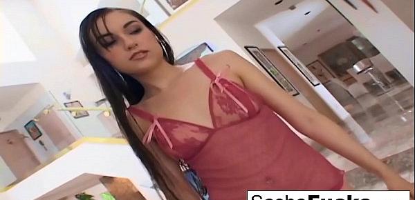  Insatiable Sasha Grey needs a cock in both her holes